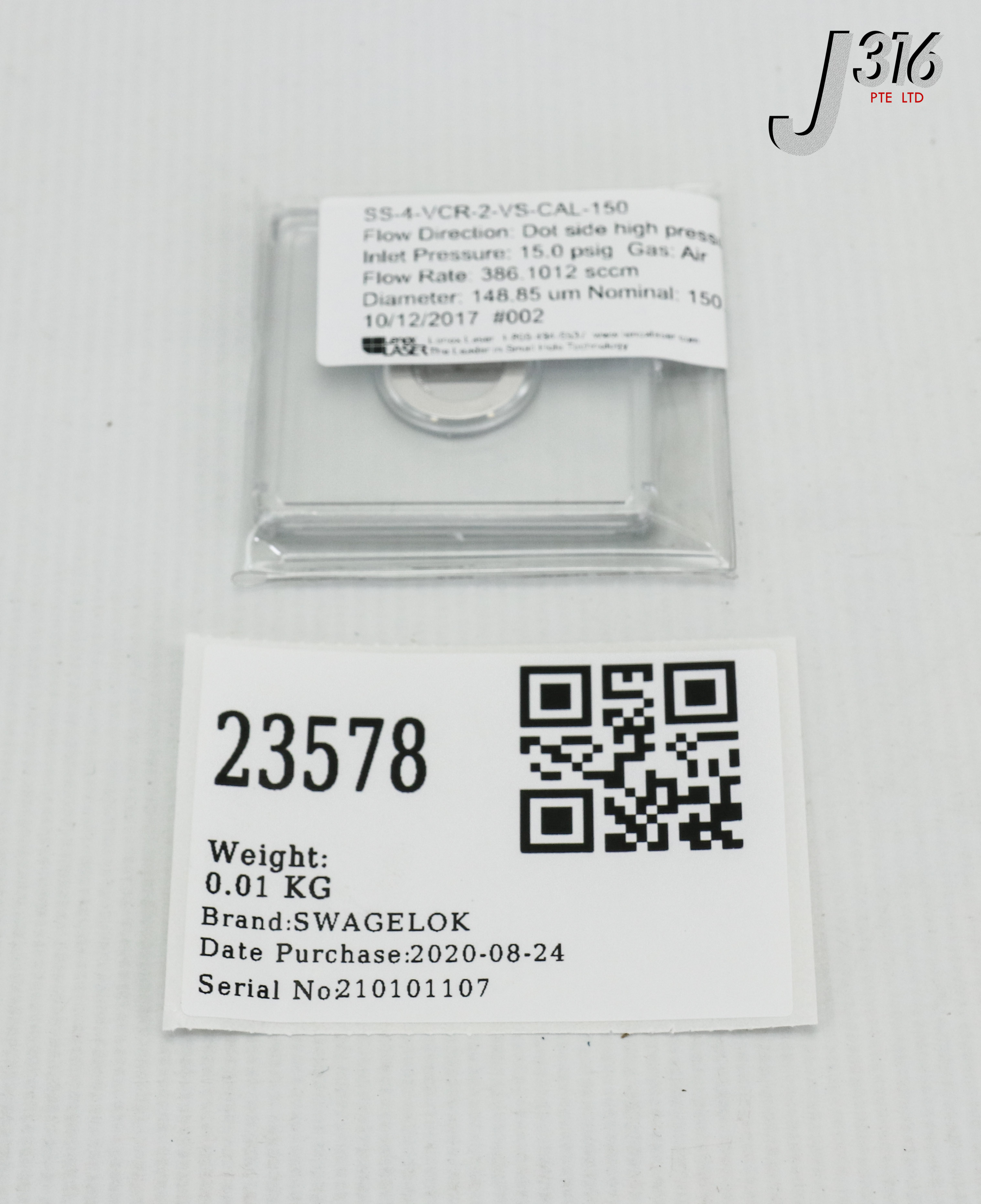 専用オーダー 23578 LENOX LASER SS 150 MICRON VCR GASKET FOR 1/4